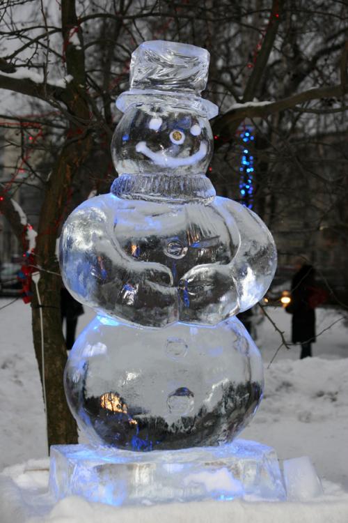 Парк ледяных скульптур в Киеве