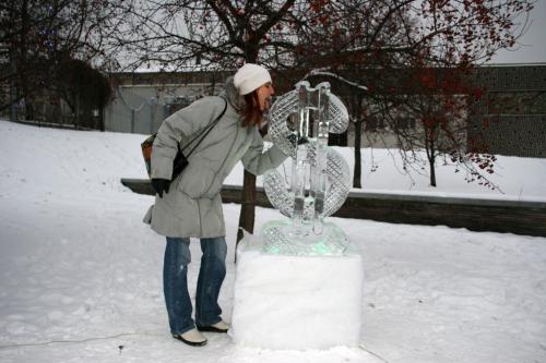 Парк ледяных скульптур в Киеве