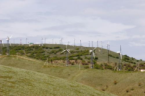 Wind power station on Meganom
