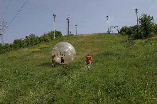 Zorbing in Kyiv