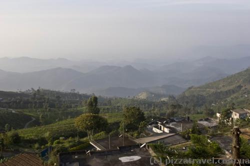 View from the hotel balcony in Haputale