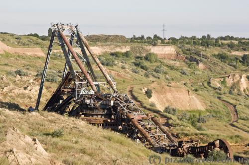 Остатки роторного экскаватора ЭРШР-1600