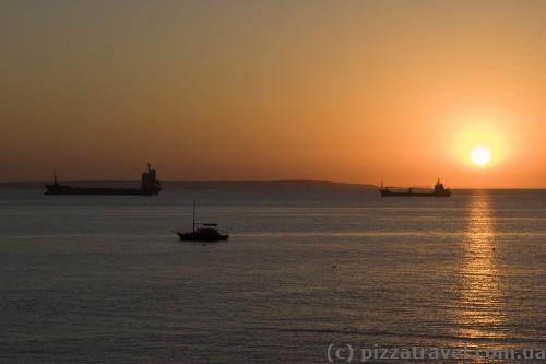 Sunrise in Larnaca
