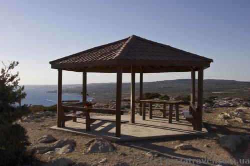 Gazebo at the top of the viewpoint
