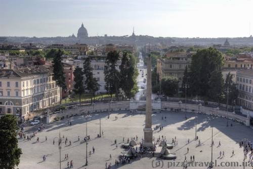 View of the Piazza del Popolo