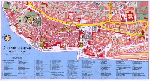 Map of Sibenik