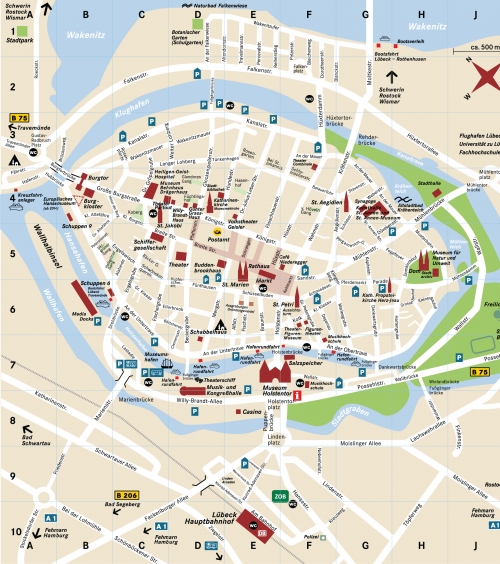 Map of Lubeck