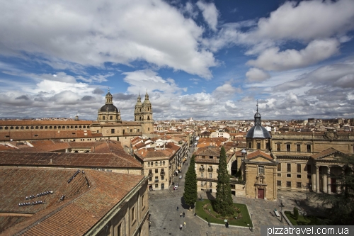 View of the Plaza de Anaya and university Cathedral