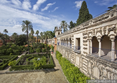 Gardens in the Alcazar of Seville