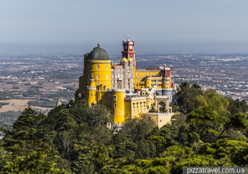 View of the Pena Palace from Cruz Alta