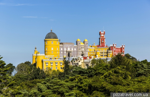 View of the Pena Palace from the statue of Ferdinand
