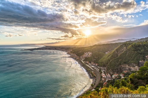 View of Mount Etna from Taormina