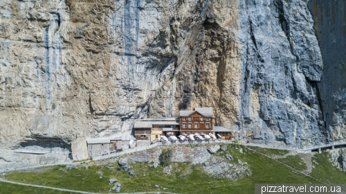 Ebenalp mountain and Aescher-Wildkirchli guest house