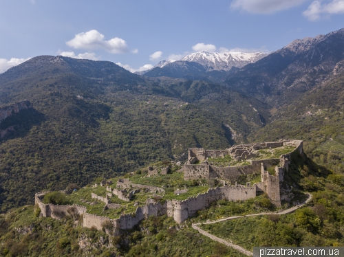 Ghost town and Mystra Fortress