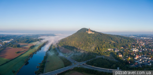 Monument to Kaiser Wilhelm I in Porta Westfalica