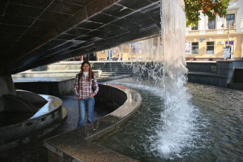 Interesting fountain in the downtown