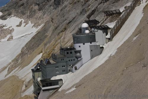 Former hotel in the Alps, which is now used as an environmental research station.