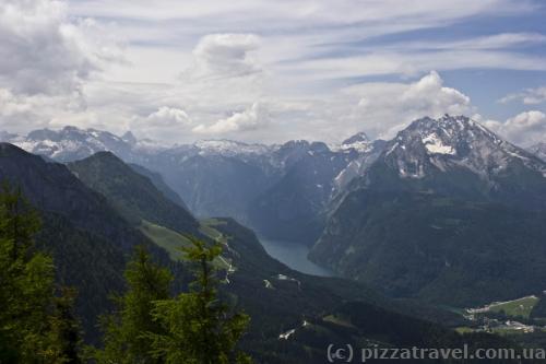 View from the Eagle's Nest: Konigssee lake