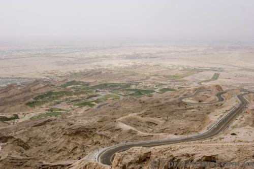 View from observation deck at Mercure Hotel on Jebel Hafeet