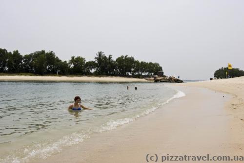 Beach on the Sentosa island