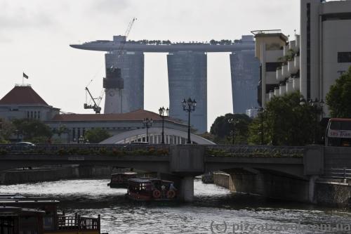 Hotel Marina Bay Sands is visible from everywhere