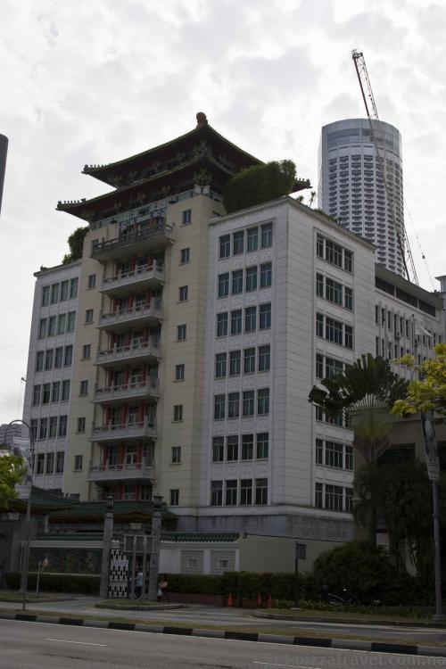 Unusual house that looks like a Chinese temple.