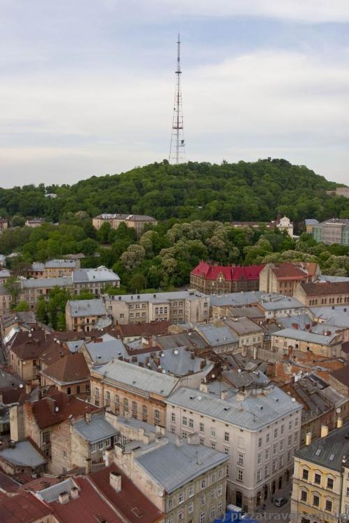 View of the Vysoky Zamok (Tall Castle) Hill